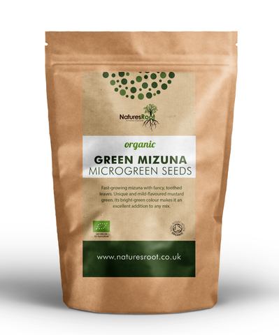 Organic Mizuna Green Sprouting Seeds - Natures Root